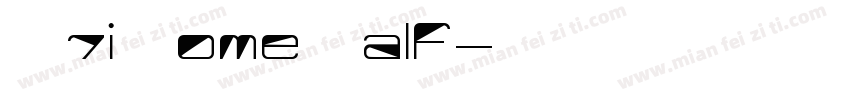 BW7i Home Half字体转换